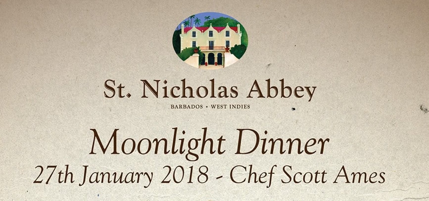A Moonlight Dinner at St Nicholas Abbey, Barbados