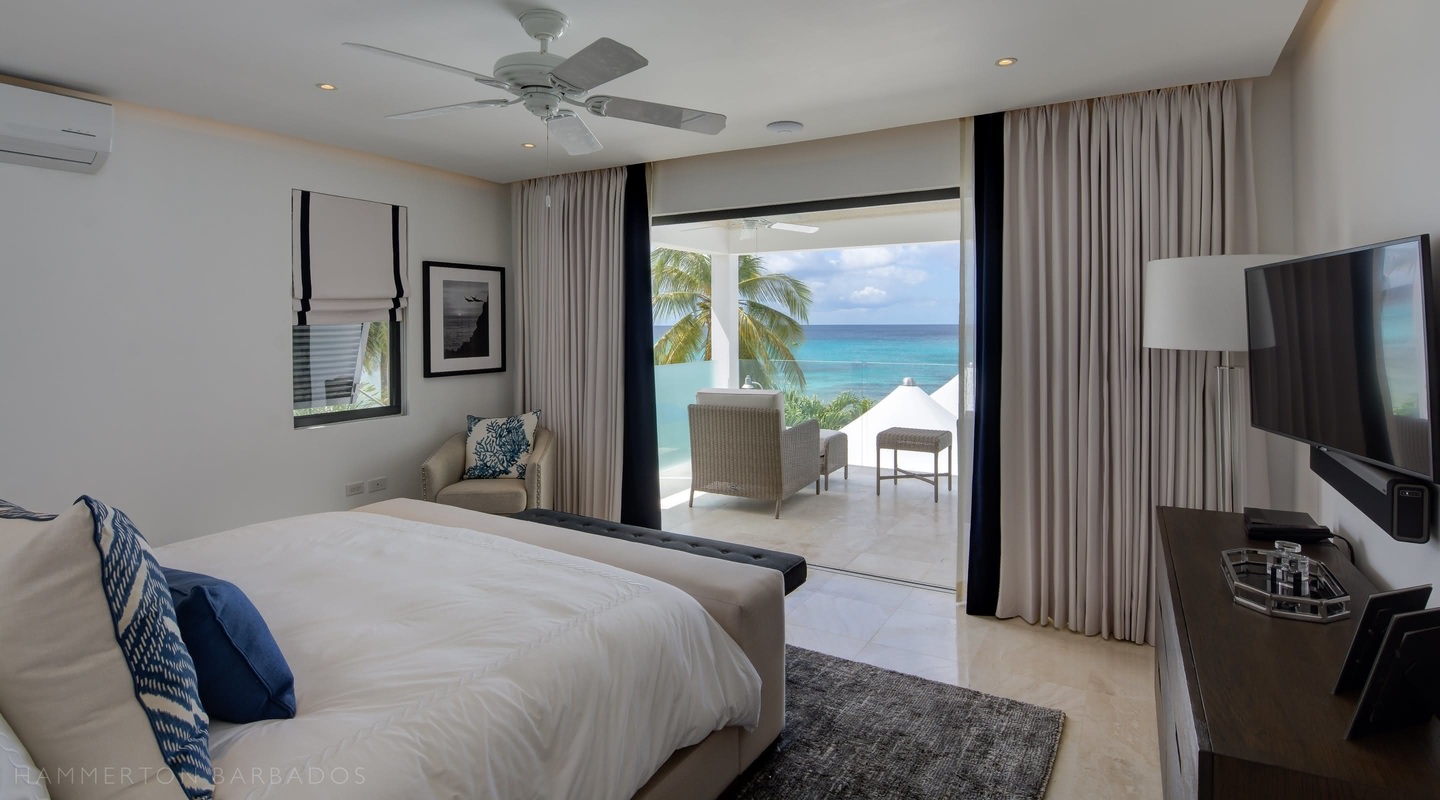 Nirvana villa modern bedroom with ocean view