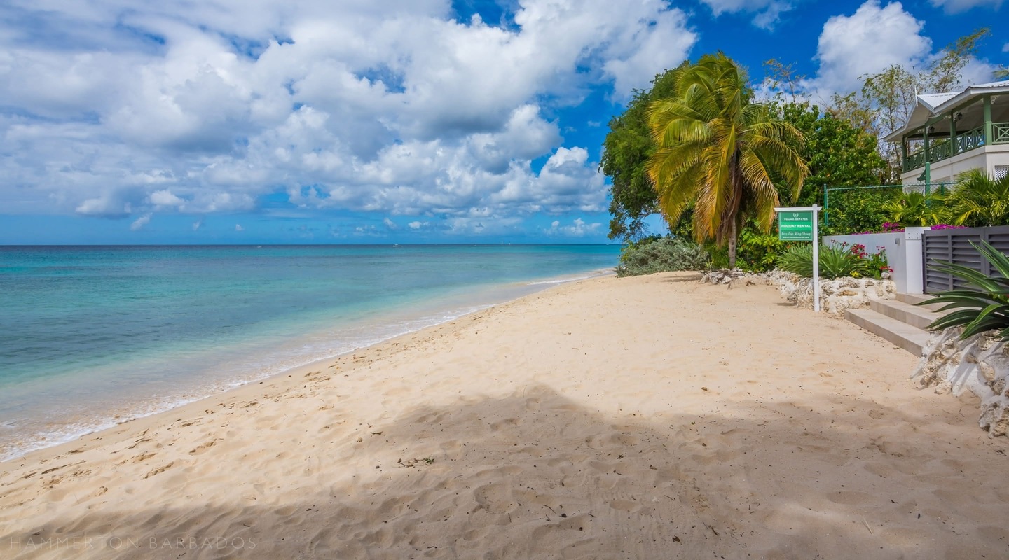 Barbados beach and sea at Nirvana villa