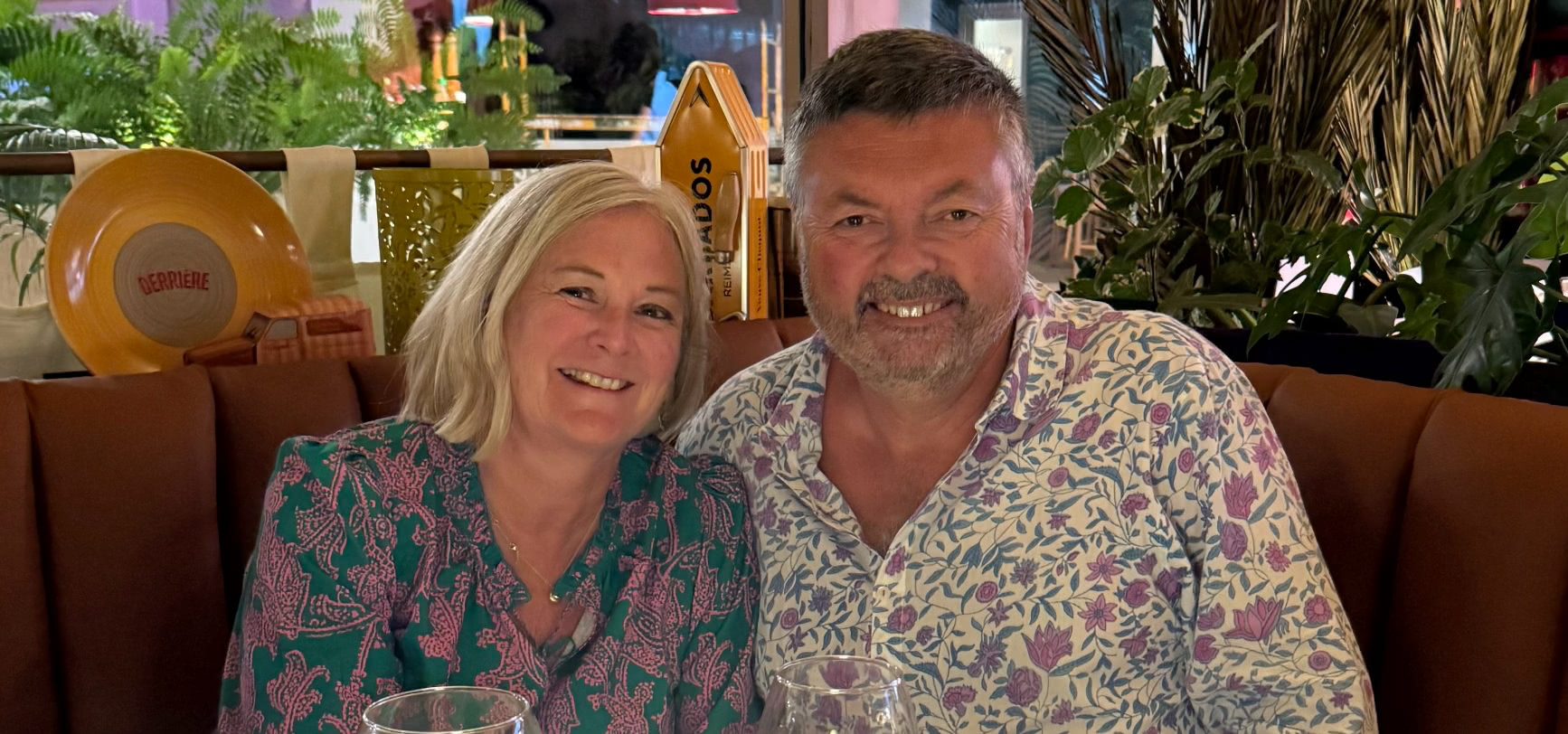Mark & Lisa at Derrière French Brasserie