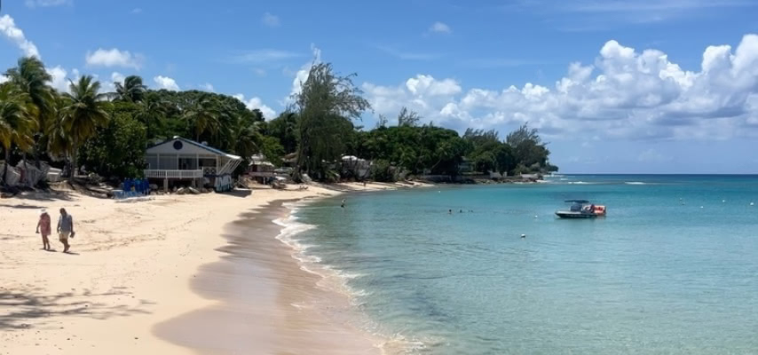 Mullins Beach on the west coast of Barbados