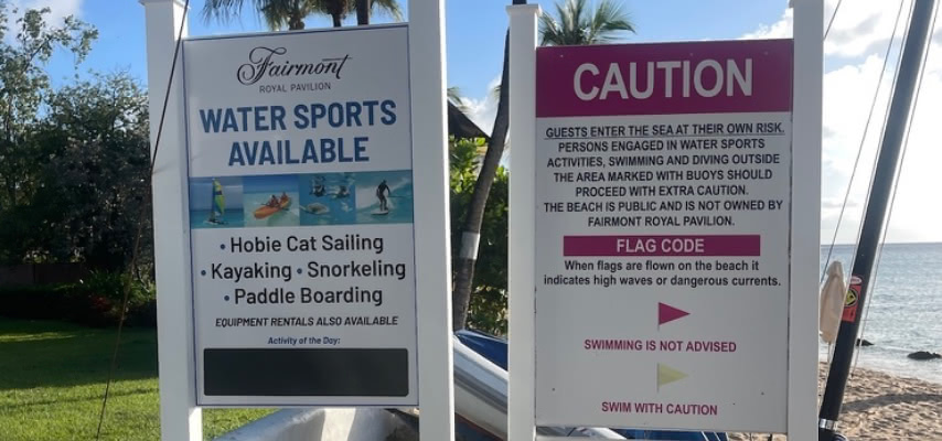 Beach Club Signs