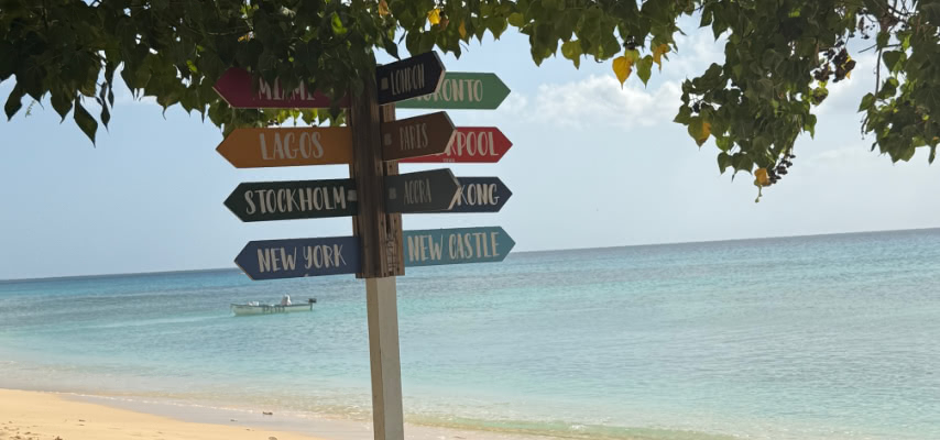 Beach Signpost