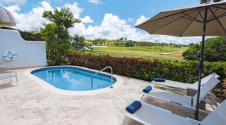 Private pool facing the Royal Westmoreland golf course at Sugar Cane Ridge 21 – Ruby Blue, luxury villa in Barbados